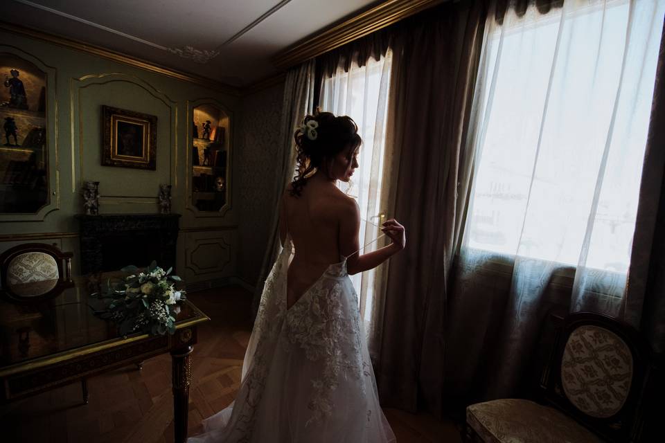 Vestizione sposa Luna Baglioni