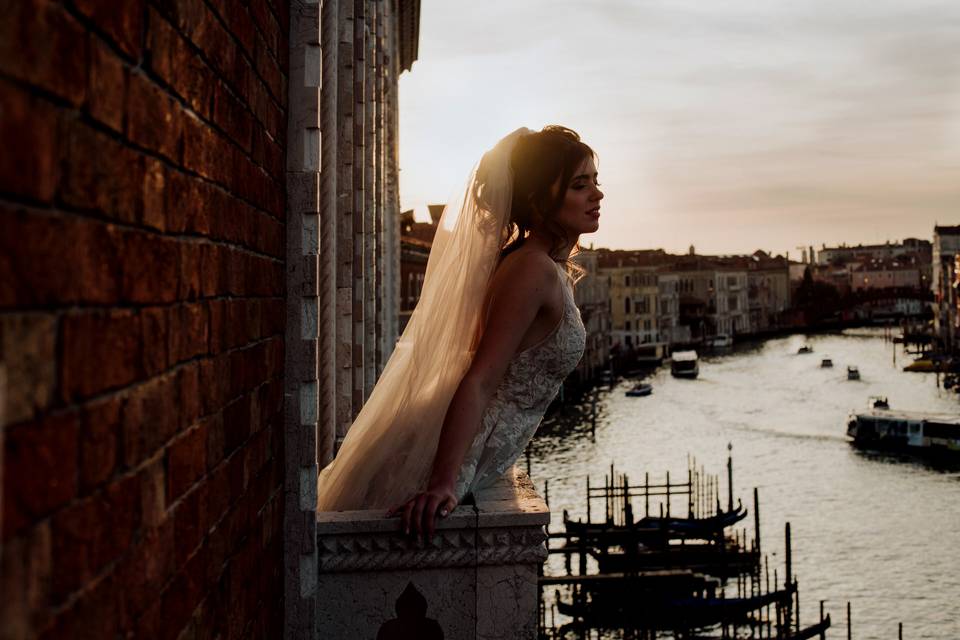 Ritratto di sposa a Venezia