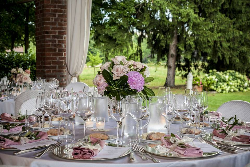 Cena sotto il portico