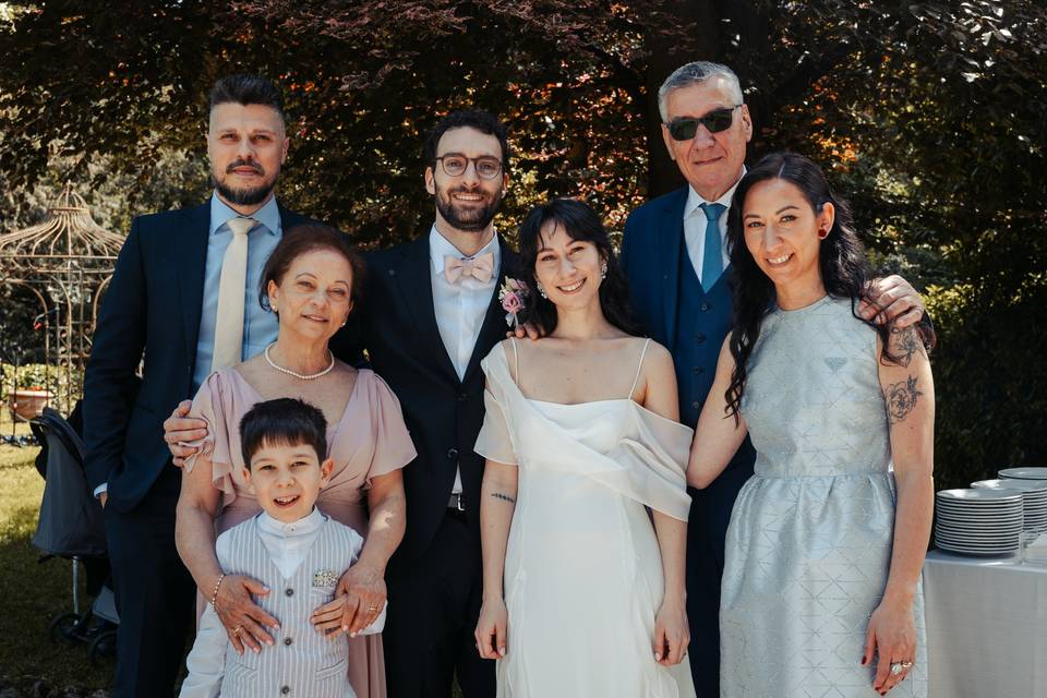 Foto con parenti