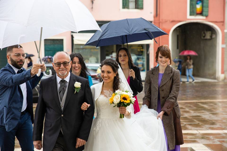 Entrata in chiesa sposa