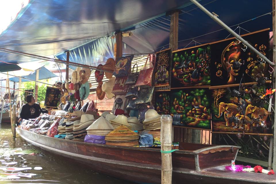 Floating market a bangkok