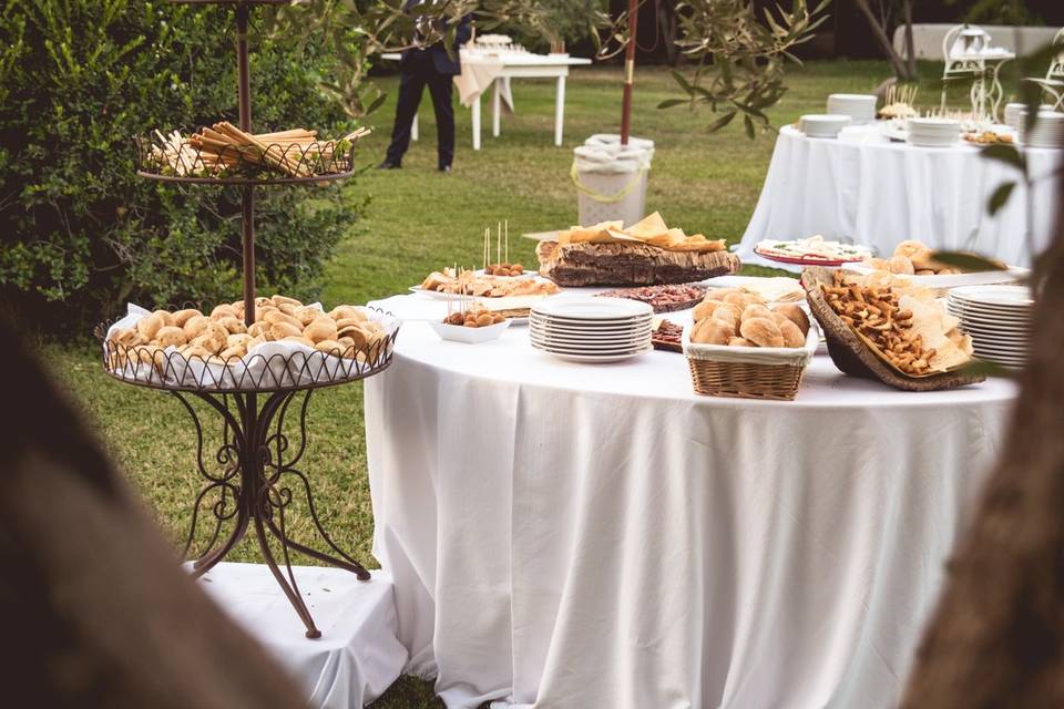 Buffet in giardino