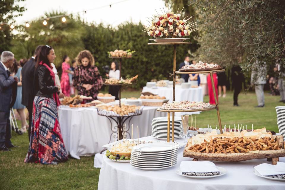 Buffet in giardino