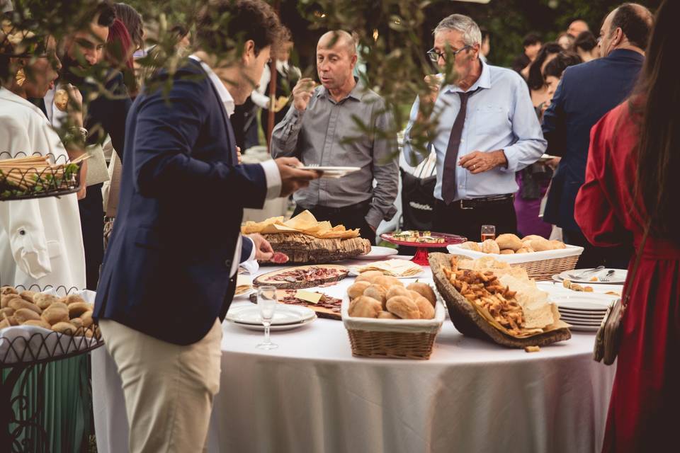 Buffet in giardino