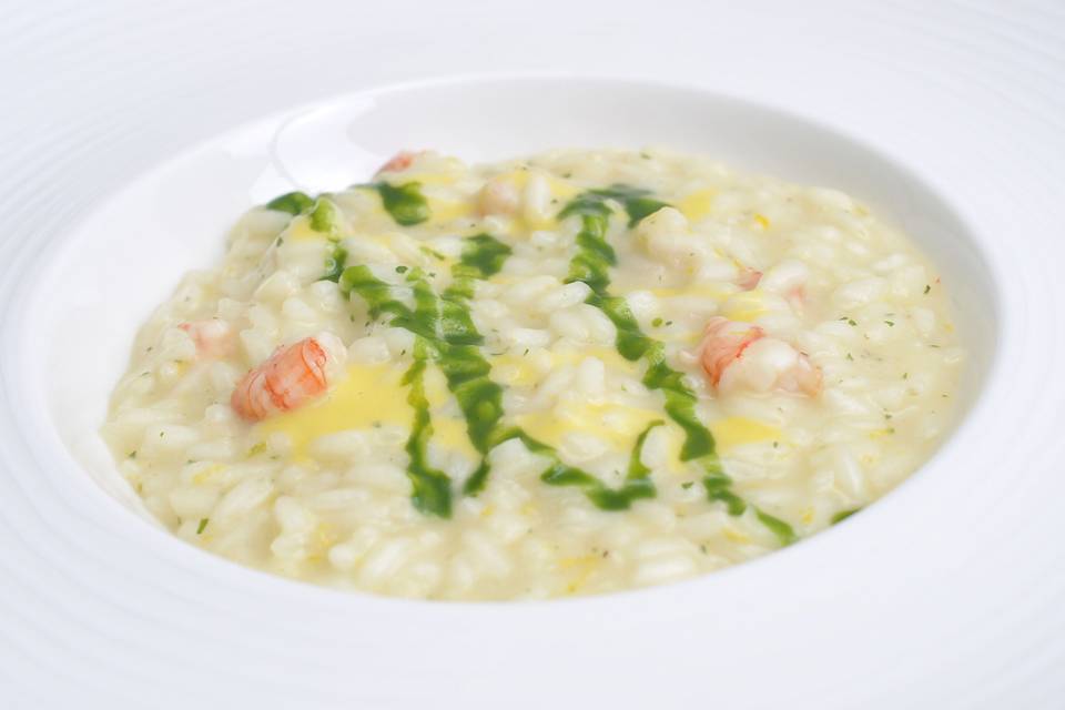 Risotto con gamberi