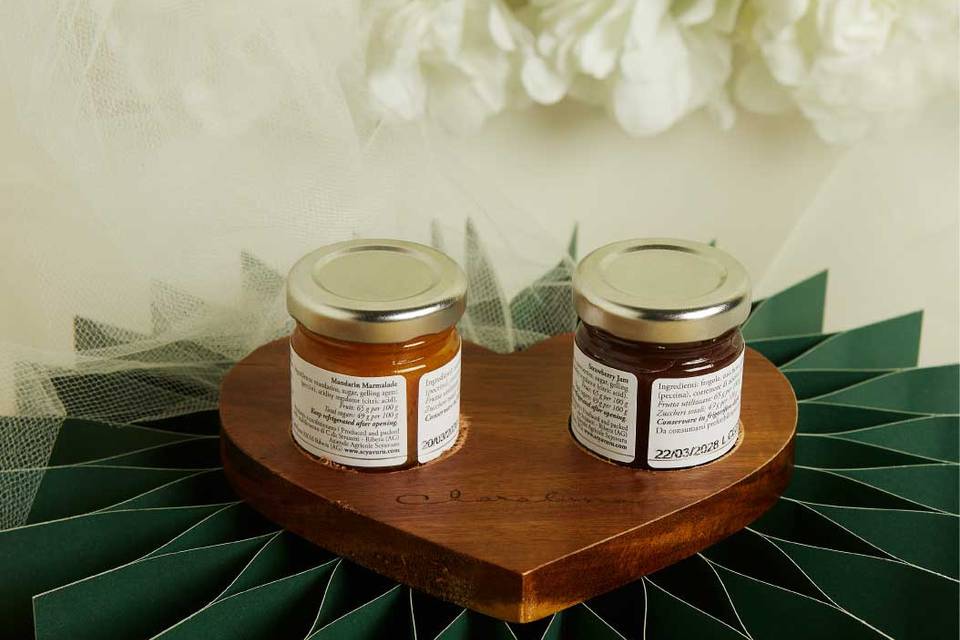 Set marmellatine con vassoio