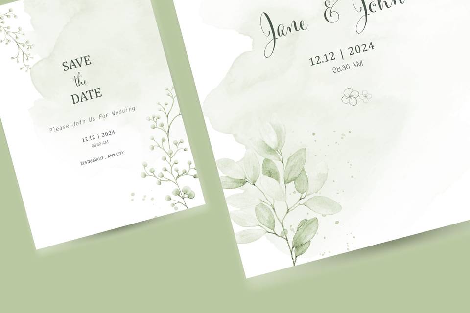 Save the date jane & john