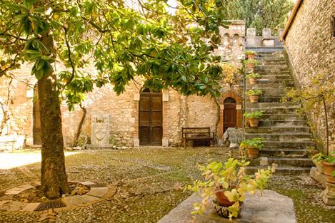 Interior del castello