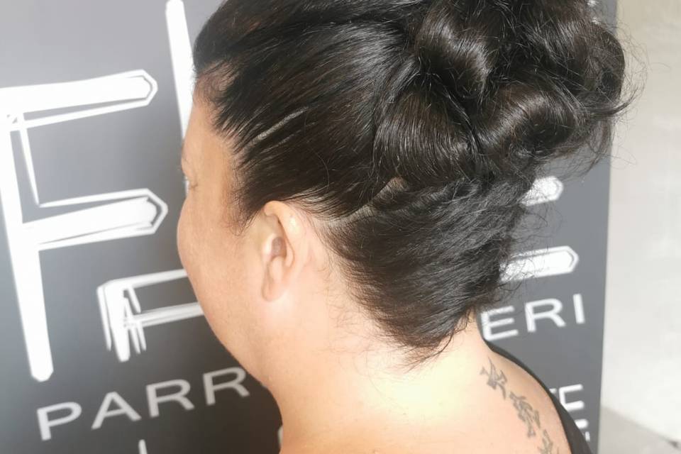 Chignon con treccia