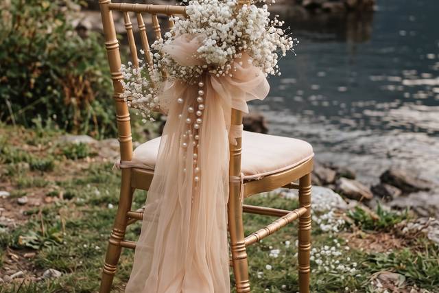 Wedding chair decoration