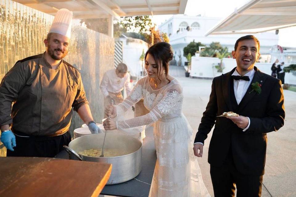 Sposi allo show cooking