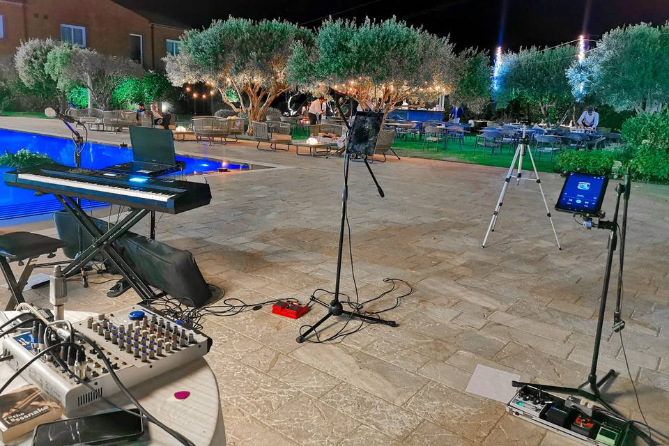 Postazione strumenti in trio