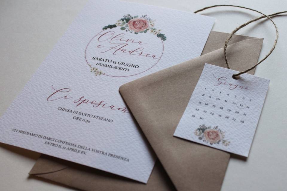 Save the date bouquet