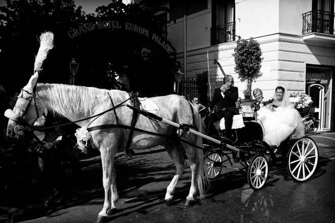 Arrivo in carrozza