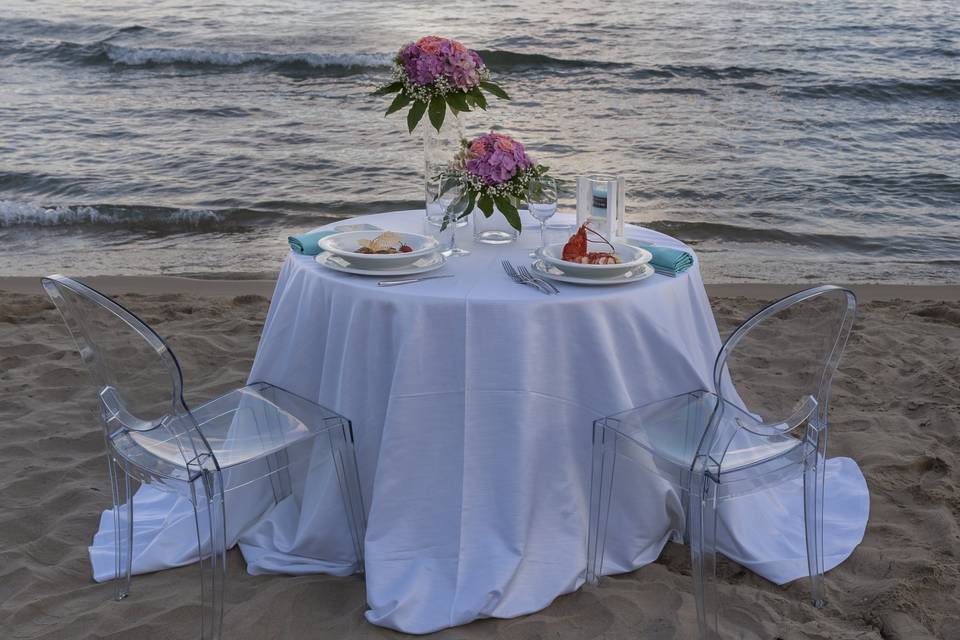 Cena sulla spiaggia