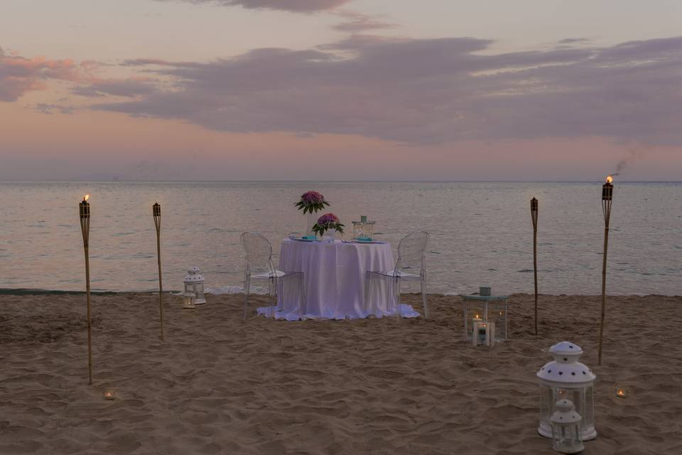 Cena sulla spiaggia