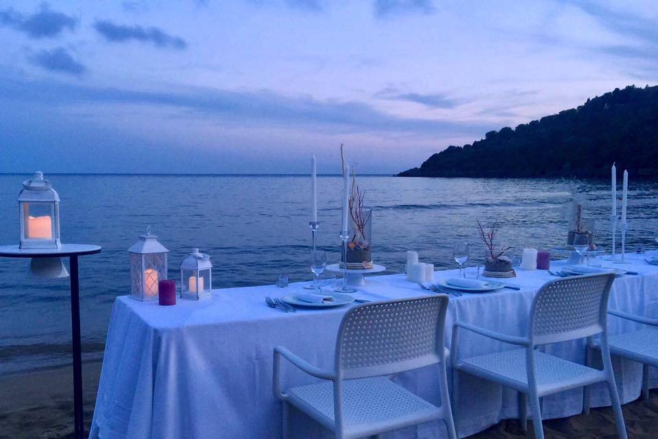 Cena sulla spiaggia