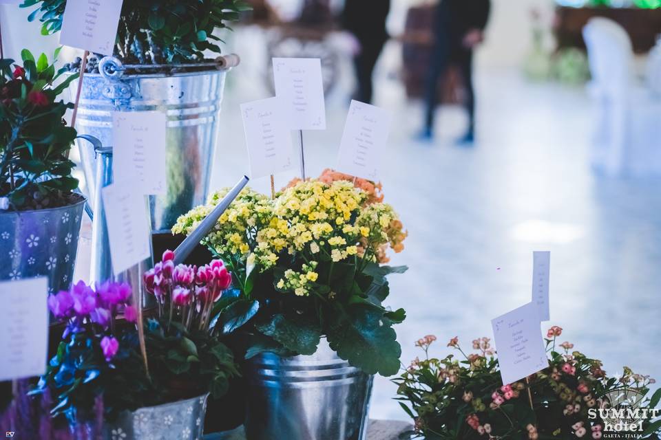 Tableau mariage floreale