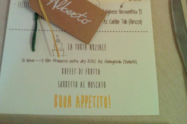 Il menu' con le aromatiche