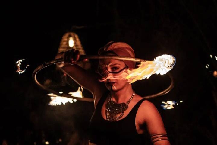 Arabic fire show