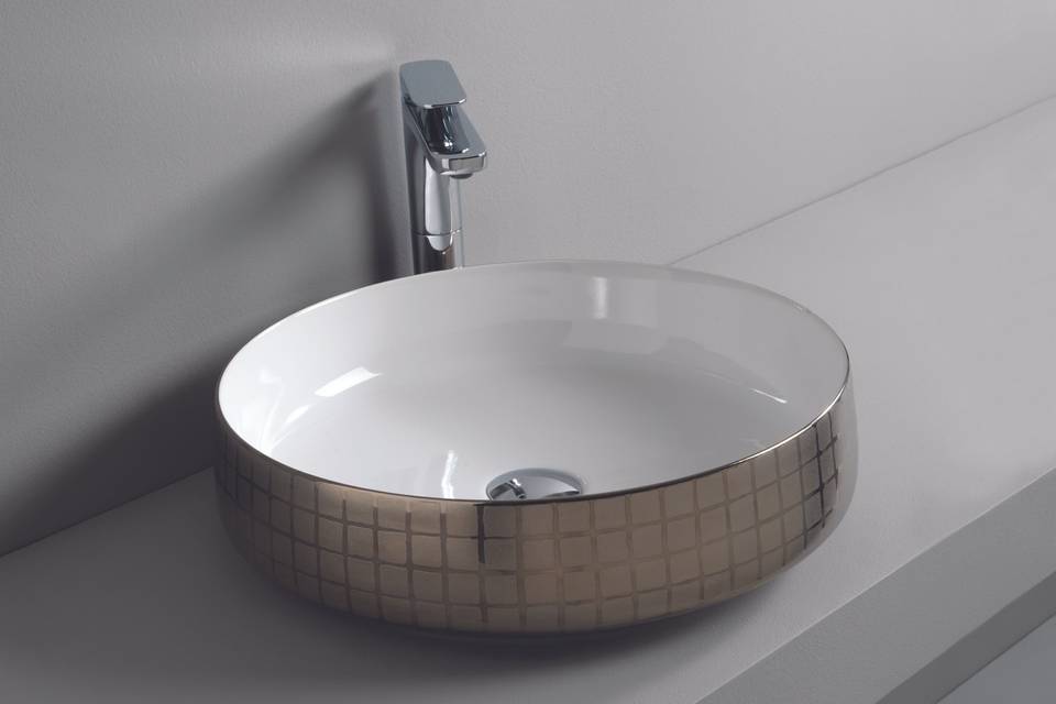 Lavabo Cognac decorato