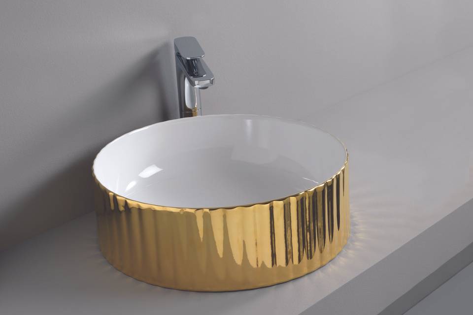 Lavabo Cognac decorato