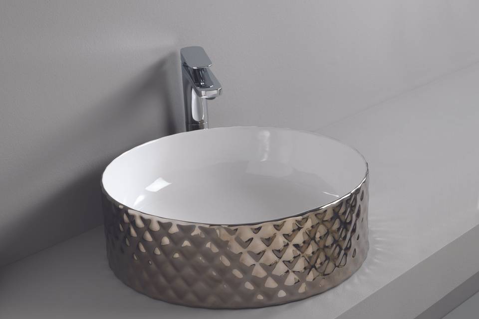 Lavabo Rombo platino