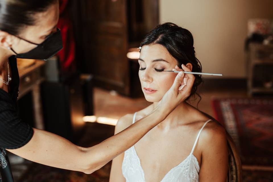 Make-up sposa in loco