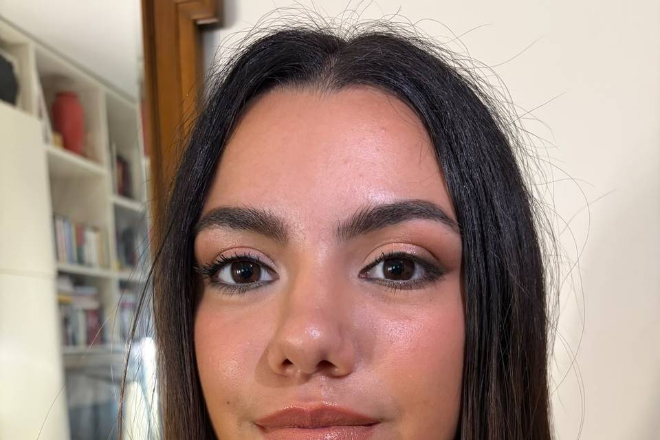 Trucco soft glam toni caldi