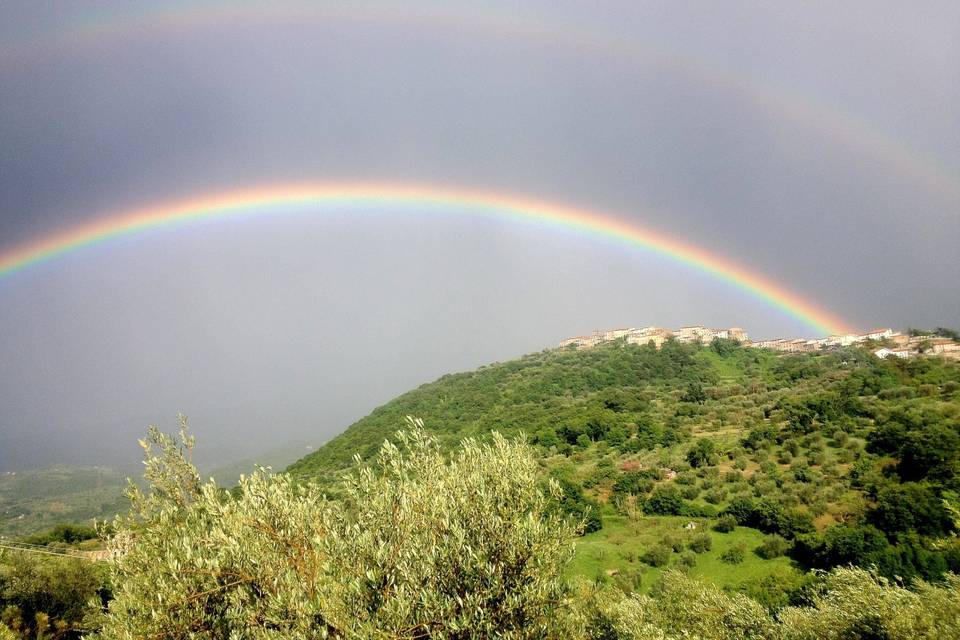 Dopo la pioggia per gli sposi