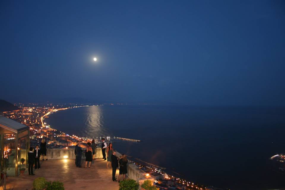 Terrazzo Belvedere panorama di notte