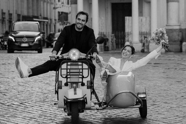 Matrimonio al centro di Roma