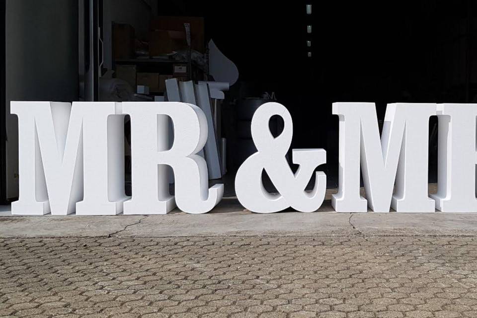 Mr&Mrs per il tuo matrimonio