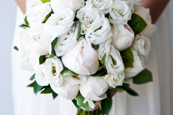 Bouquet peonie e lisianthus