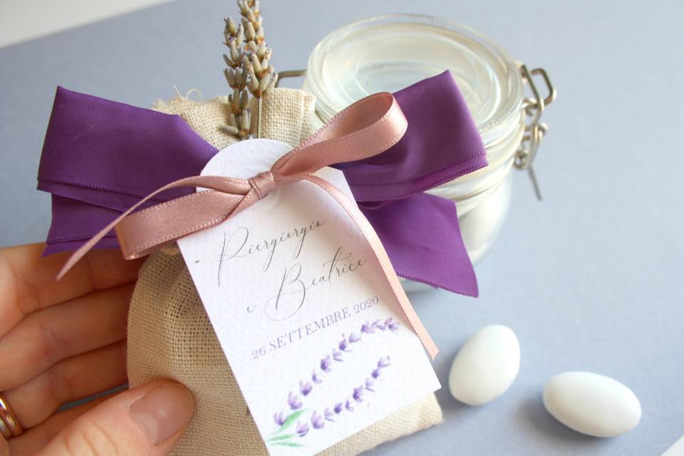 Lavanda tag confetti