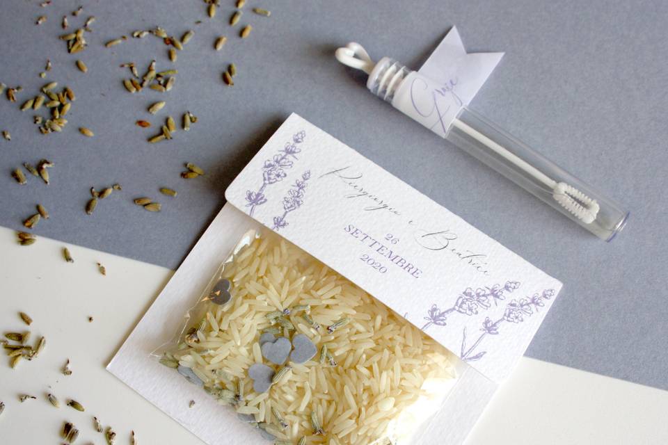 Lavanda tag confetti