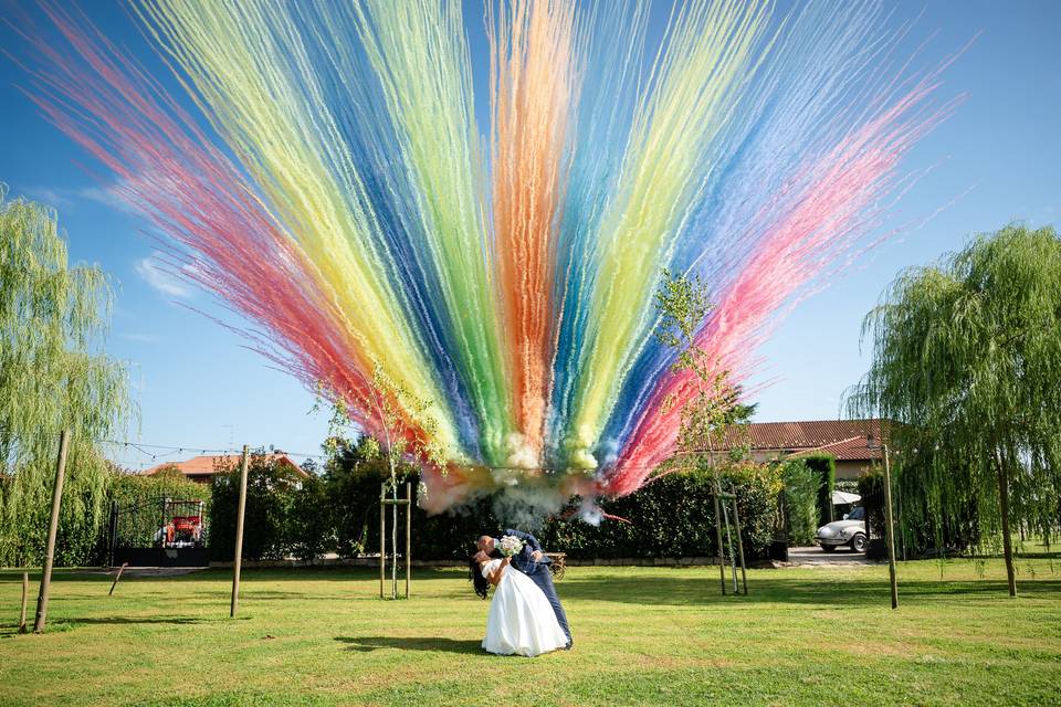 Bomba di colori Cerimonia