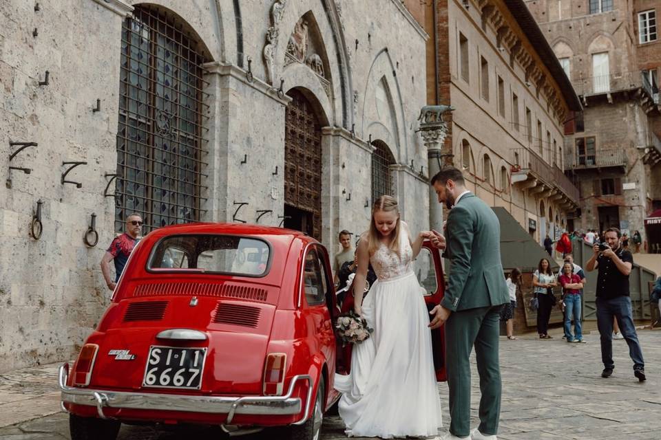 Matrimonio in Piazza del Campo