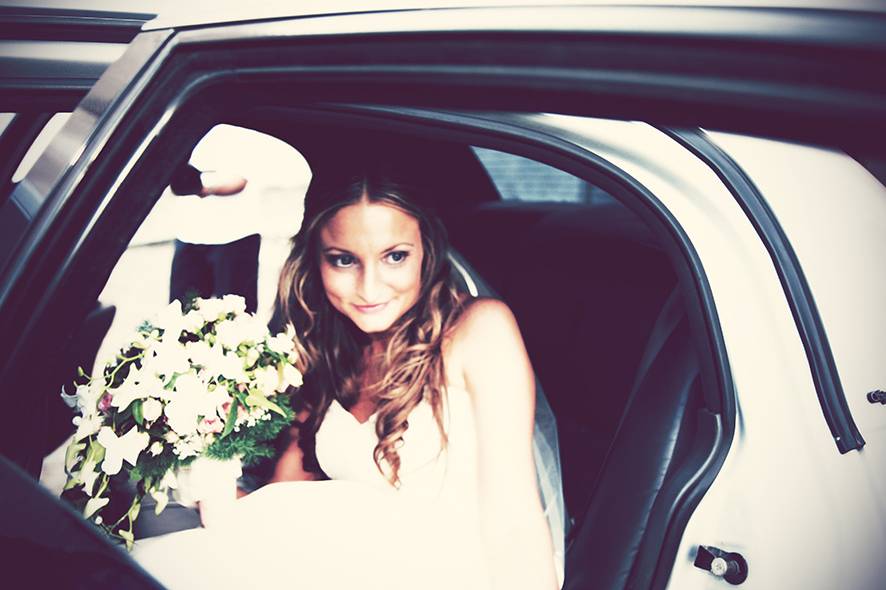 La sposa in macchina