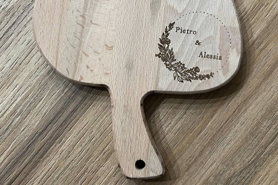 Foglia a tema di matrimonio