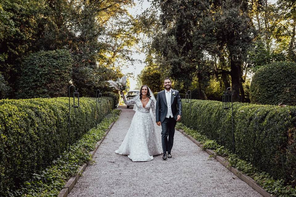 Sessione sposi villa rota
