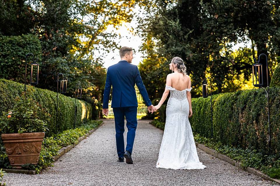 Sessione sposi villa rota