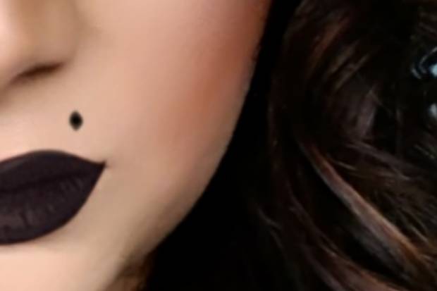 Dark makeup