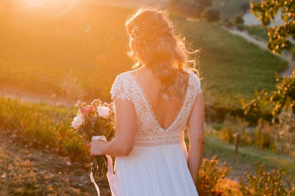 Sposa al tramonto