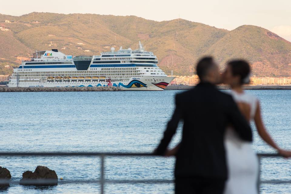 Wedding over the sea