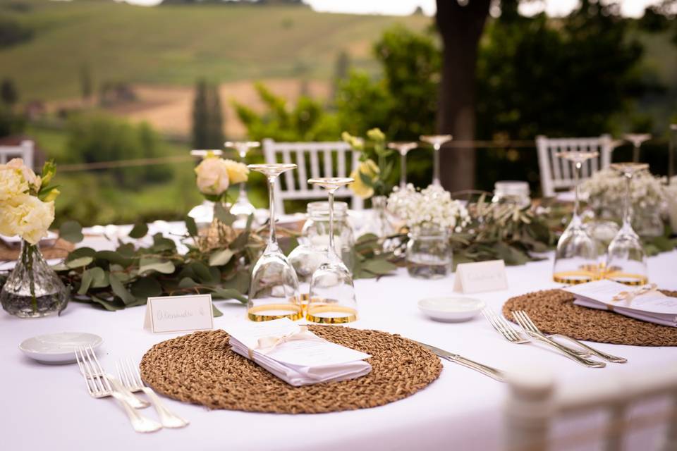 Mise en place country chic