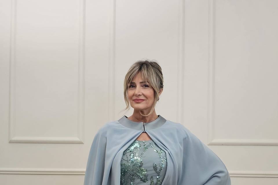 Abito corto  azzurro