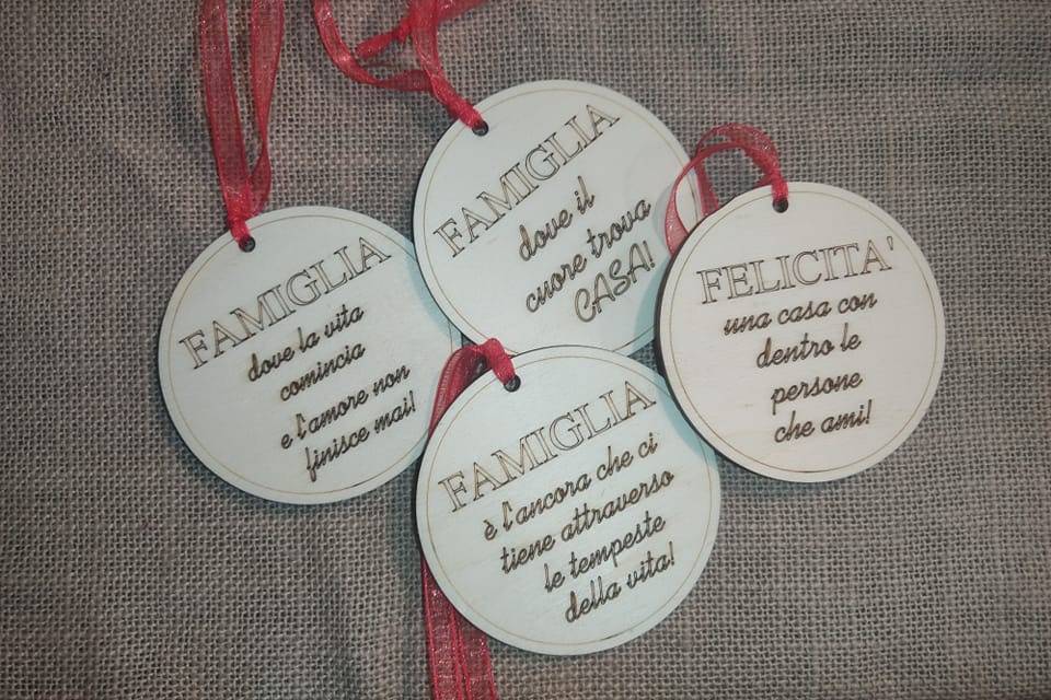 Palline famiglia con possibilità di dedica personalizzata