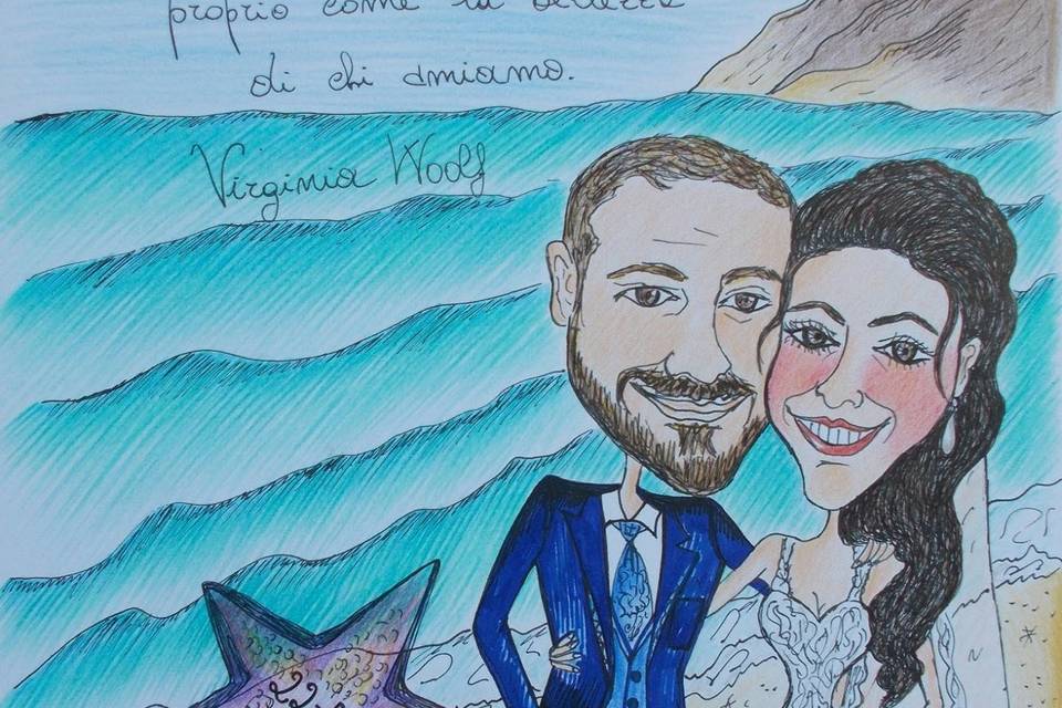 Caricatura Sposi Napoli